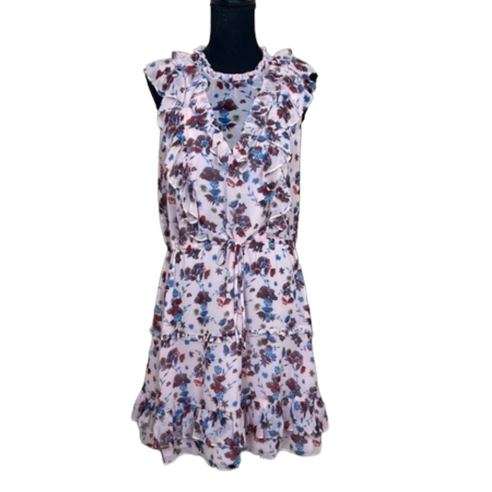 EUC Rebecca Minkoff Floral  Ruffle Tier Dress